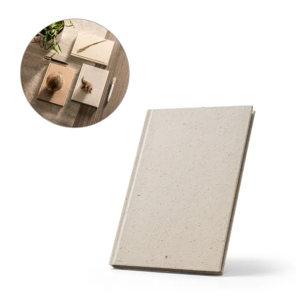 Caderno personalizado capa dura fabricada com matéria orgânica de elefante e algodão de trapo Caderno personalizado capa dura fabricada com matéria orgânica de elefante e algodão de trapo