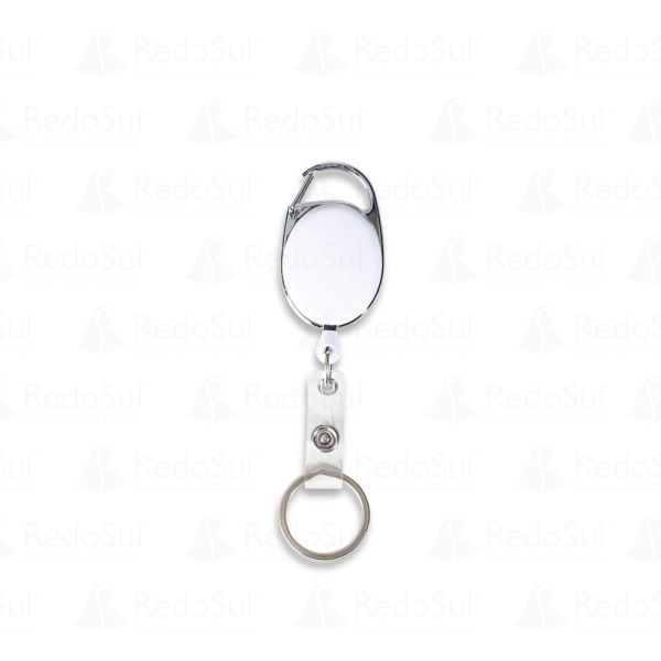 Mosquetão Crachá Retrátil Personalizado Mosquetão Crachá Retrátil Personalizado