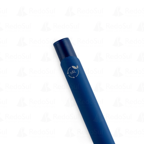 Caneta Esferográfica personalizada em alumínio reciclado e acabamento emborrachado Caneta Esferográfica personalizada em alumínio reciclado e acabamento emborrachado