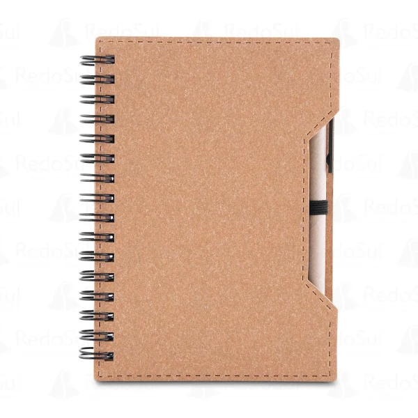 Caderno personalizado em Papelão reciclado com caneta Caderno personalizado em Papelão reciclado com caneta