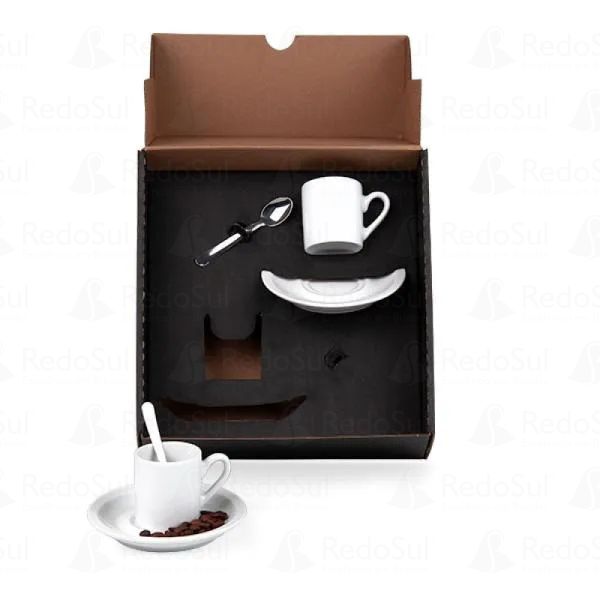 Kit para cafézinho 6 peças personalizado Kit para cafézinho 6 peças personalizado