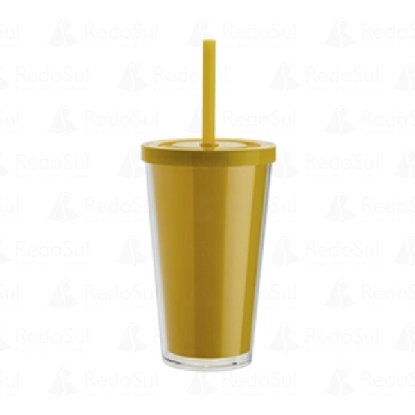 Copo Duplo Personalizado com Canudo Copo Duplo Personalizado com Canudo
