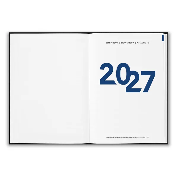 Agenda Diaria Personalizada capa poliester 21 x 14 cm Agenda Diaria Personalizada capa poliester 21 x 14 cm