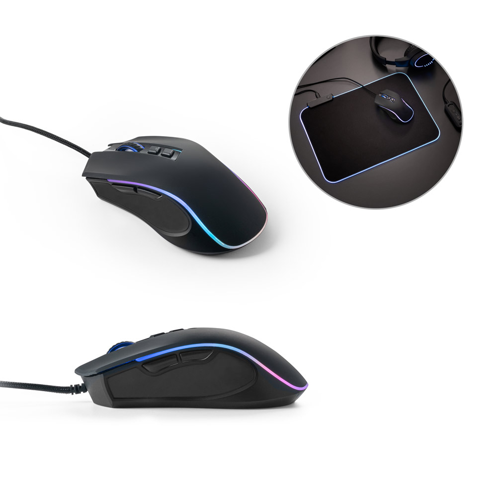 Mouse personalizado para jogos em ABS e borracha